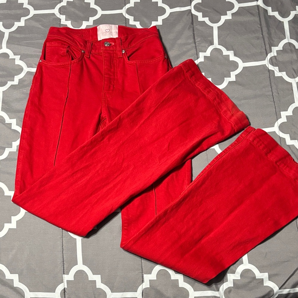 REVICE Red Women's Star Jeans - Classic High-Rise Fit